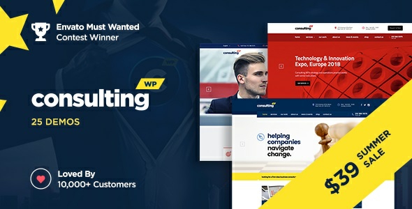 Consulting - Best #1 Business, Finance WordPress Theme