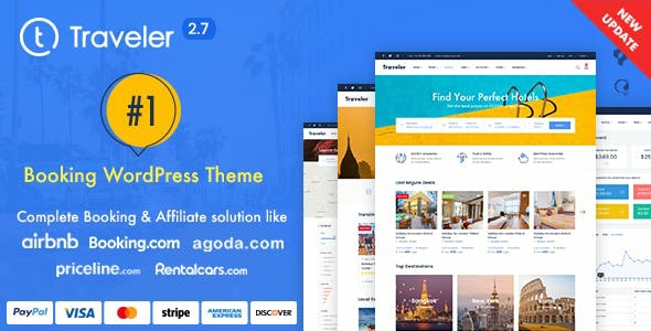 Traveler - Travel Booking WordPress Theme By ShineTheme