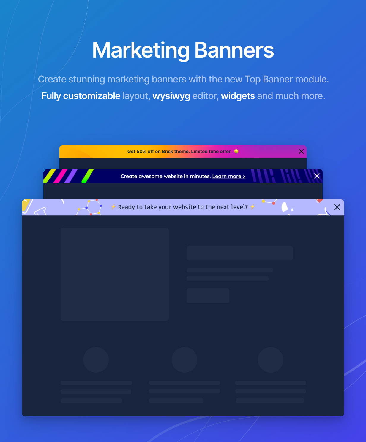 MARKETING BANNERS