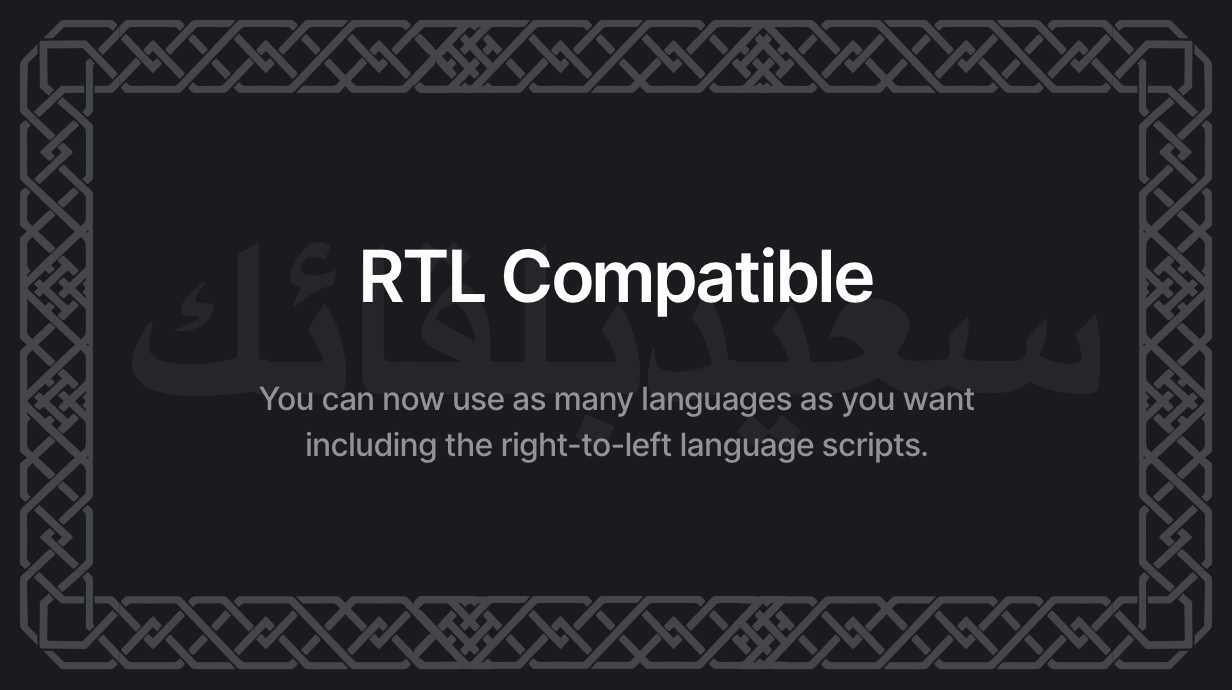 RTL COMPATIBLE