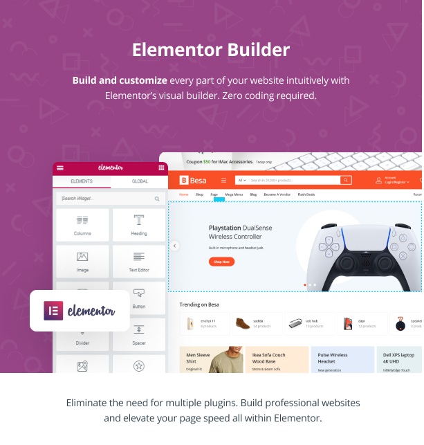 BESA - ELEMENTOR MARKETPLACE WOOCOMMERCE THEME