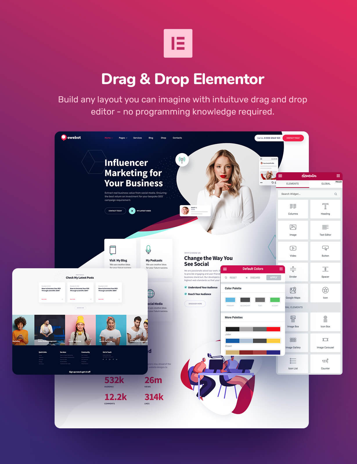 EWEBOT - SEO MARKETING &AMP; DIGITAL AGENCY THEME BY GT3THEMES