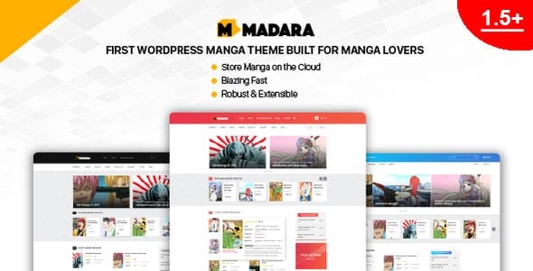 TẢI MIỄN PHÍ MADARA - WORDPRESS THEME FOR MANGA BY MANGABOOTH