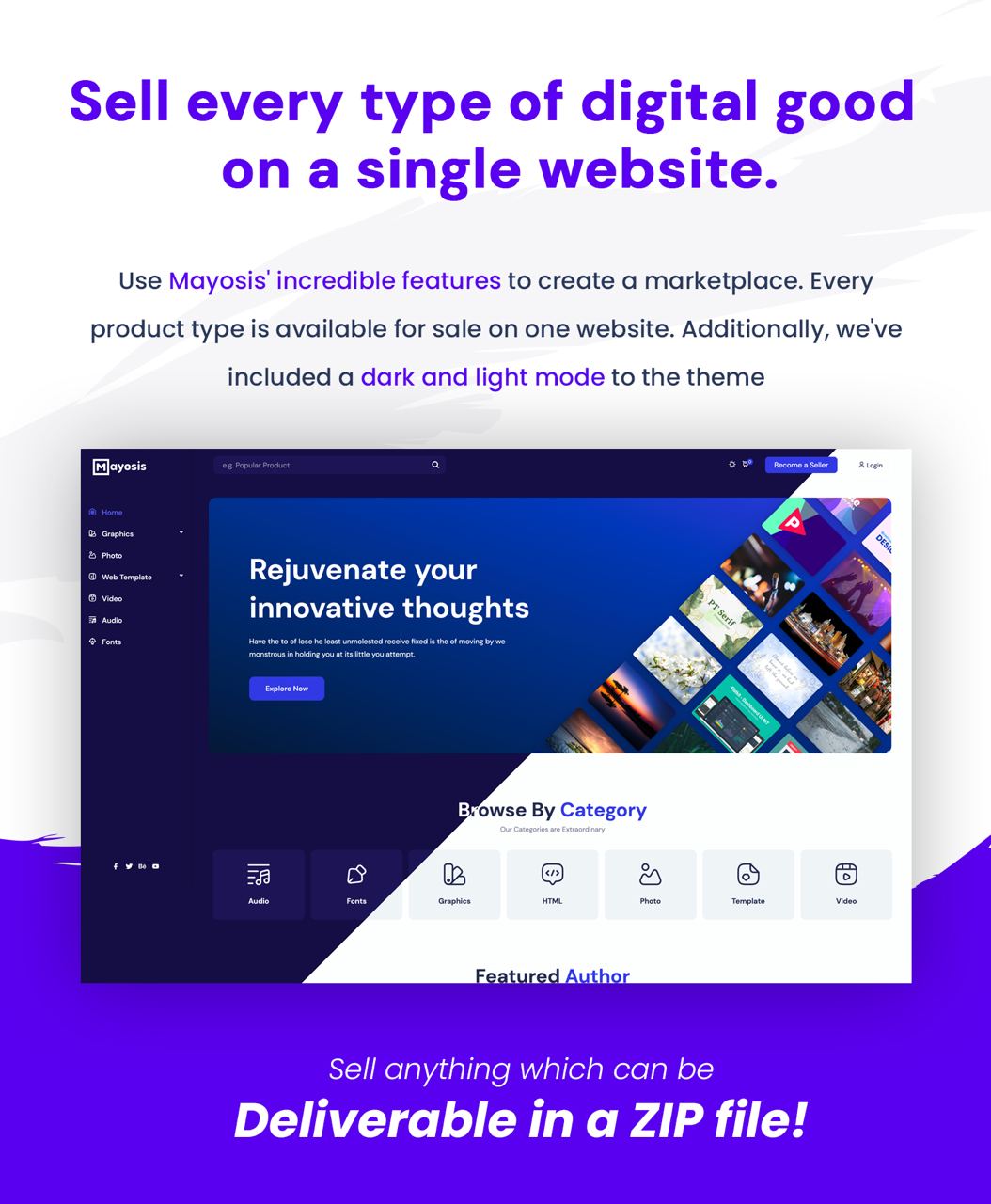 MAYOSIS - DIGITAL MARKETPLACE WORDPRESS THEME