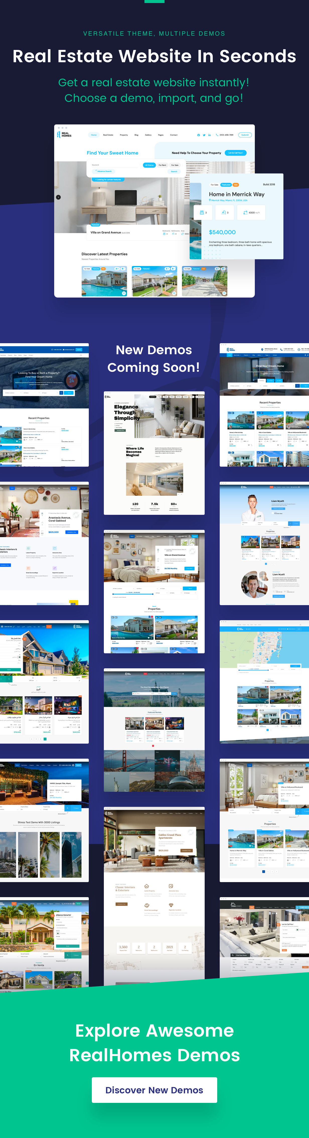 REALHOMES - ESTATE SALE AND RENTAL WORDPRESS THEME