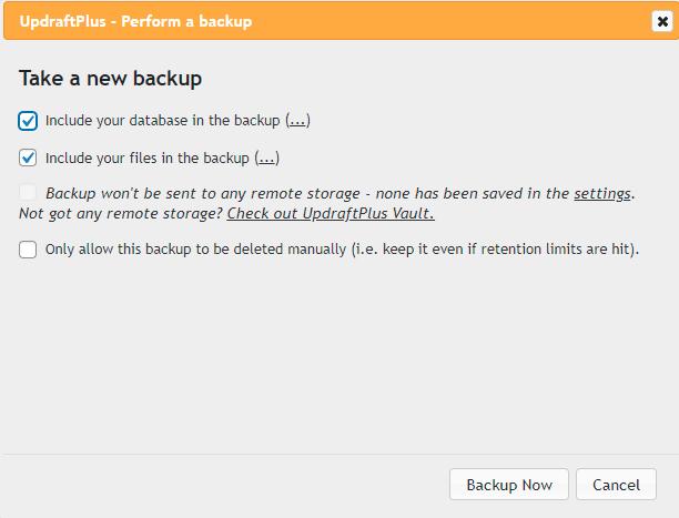 UPDRAFTPLUS - PREMIUM BACKUP PLUGIN FOR WP