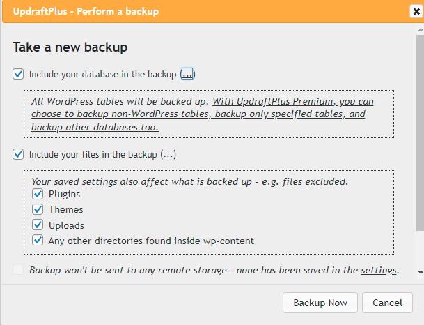 UPDRAFTPLUS - PREMIUM BACKUP PLUGIN FOR WP