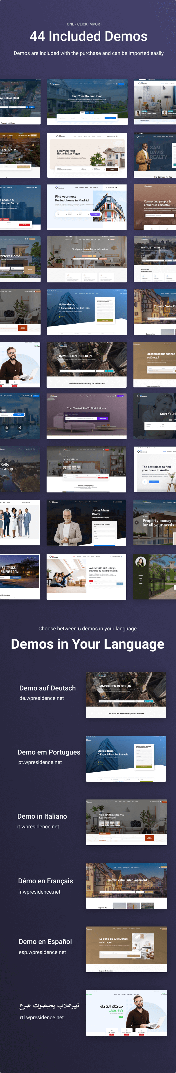 WP RESIDENCE - BEST REAL ESTATE WORDPRESS THEME