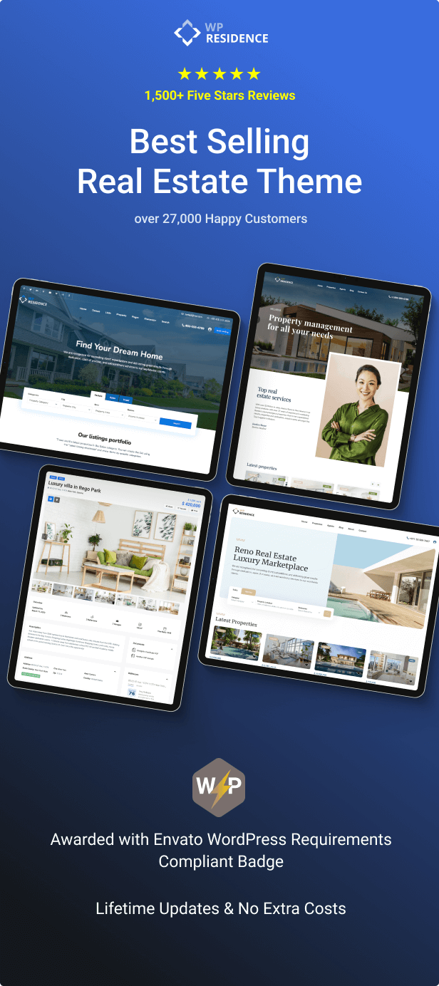 WP RESIDENCE - BEST REAL ESTATE WORDPRESS THEME