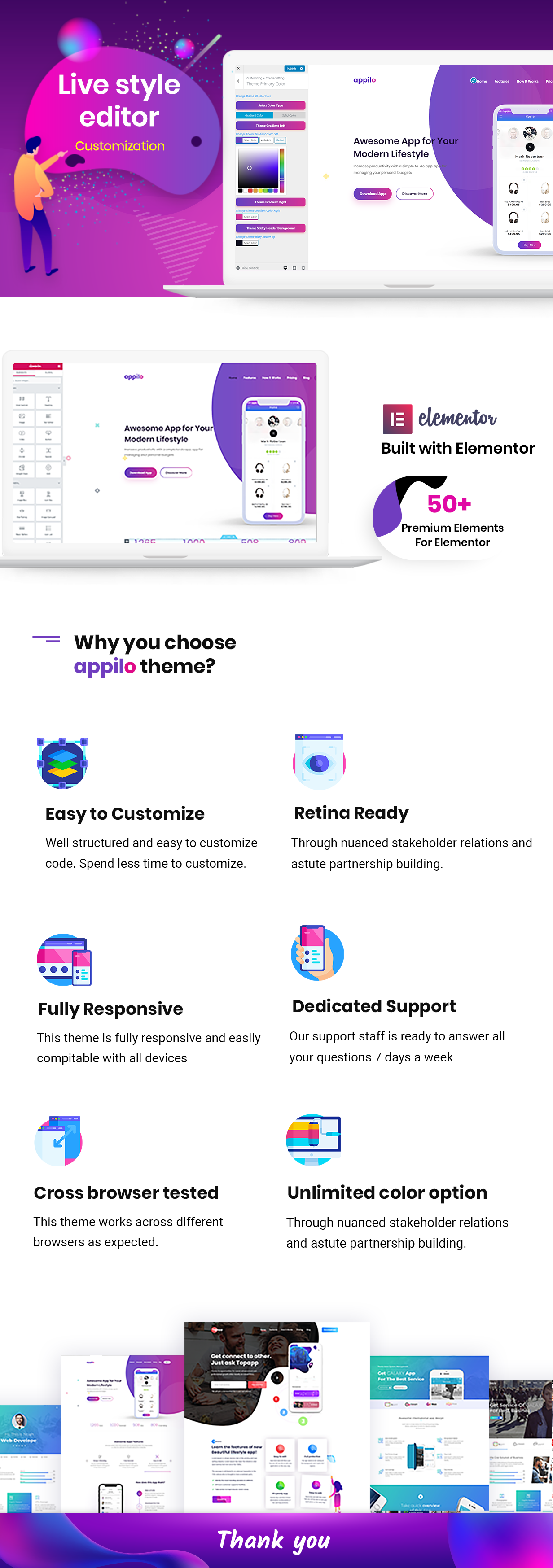 APPILO - APP LANDING PAGE WORDPRESS THEME