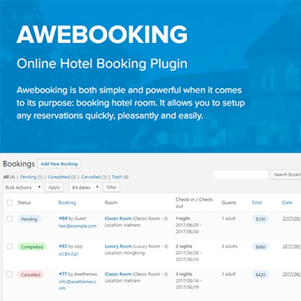 Awebooking Online Payment