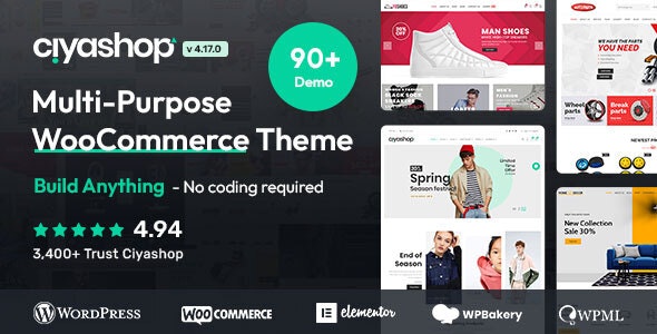 CiyaShop - Responsive Multi-Purpose WooCommerce WordPress Themes