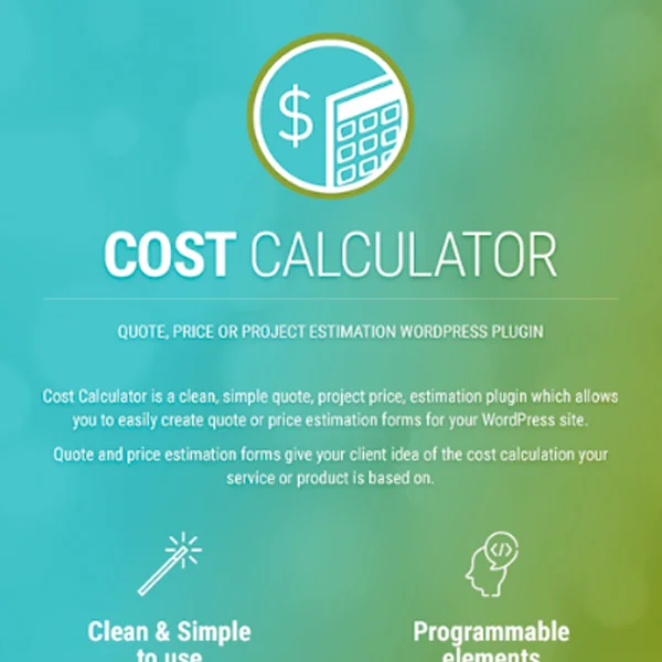 Cost Calculator WordPress Plugin