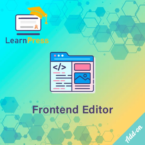 Frontend Editor add-on for LearnPress