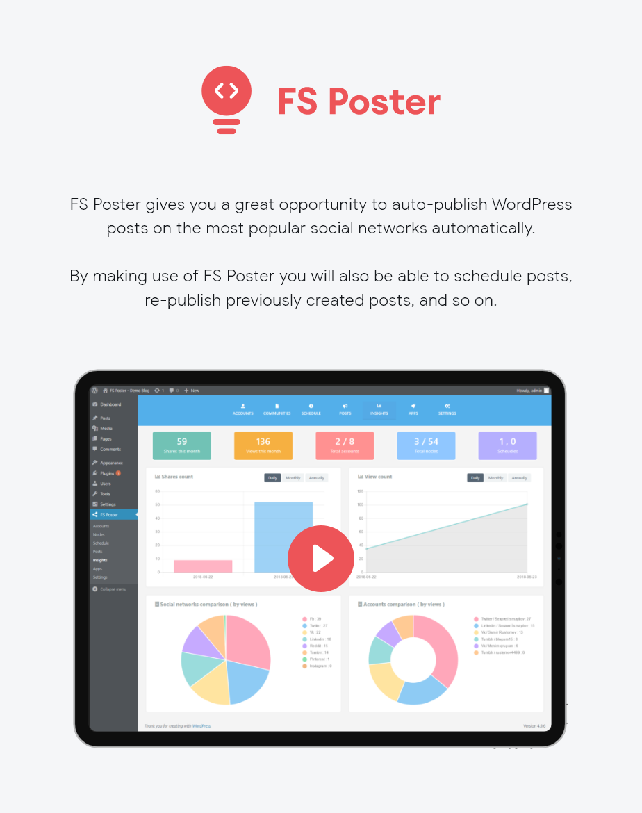 FS POSTER - BEST AUTO POSTER &AMP; SCHEDULER PLUGIN FOR WORDPRESS