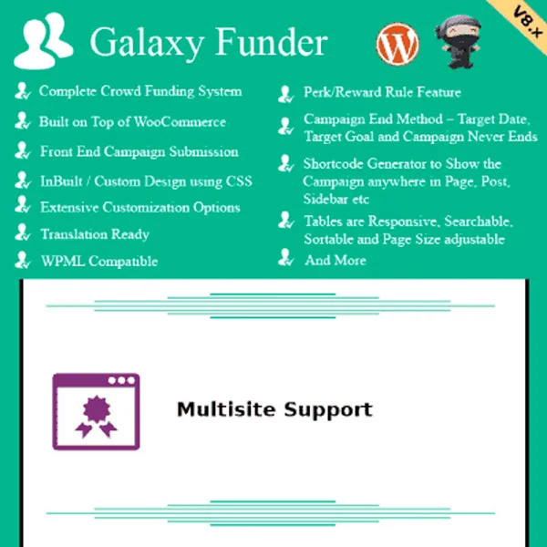 Galaxy Funder WooCommerce Crowdfunding System