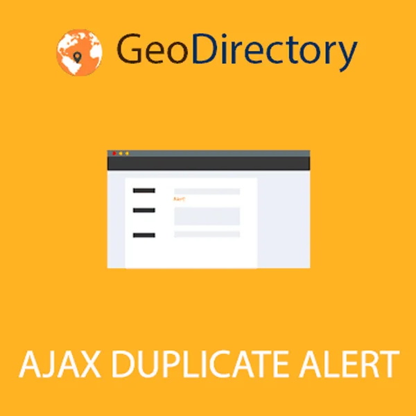 GeoDirectory Ajax Duplicate Alert