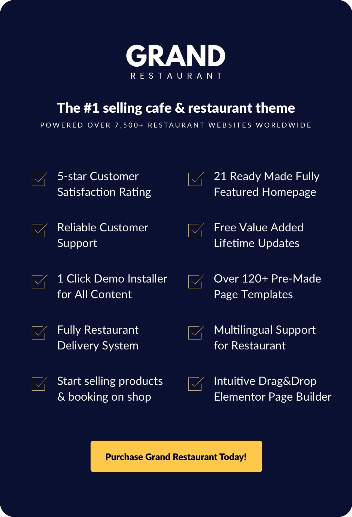 GRAND RESTAURANT - WORDPRESS THEME