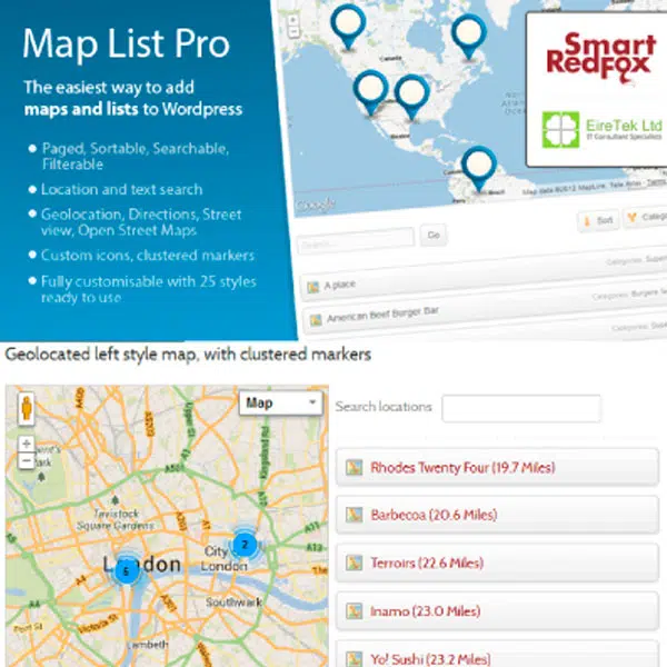 Map List Pro