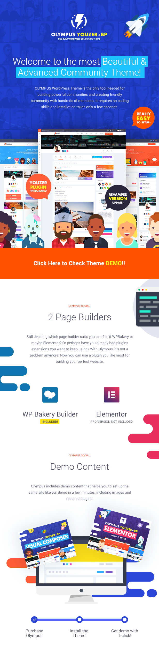 OLYMPUS - POWERFUL BUDDYPRESS THEME FOR SOCIAL NETWORKING