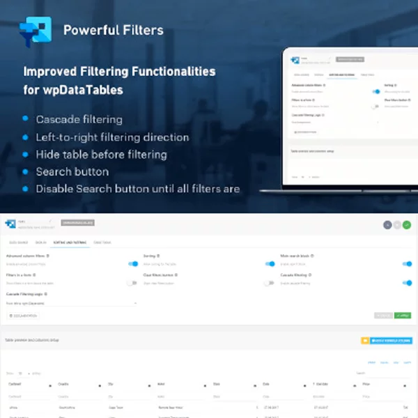 Powerful Filters for wpDataTables