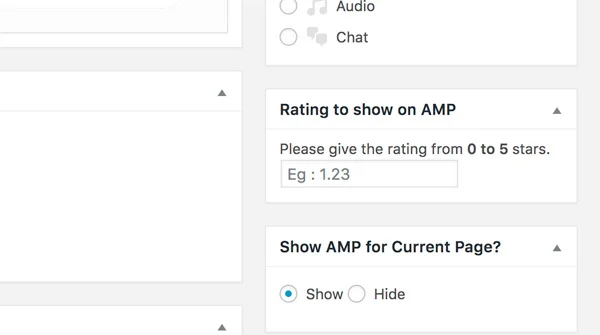 RATINGS FOR AMP