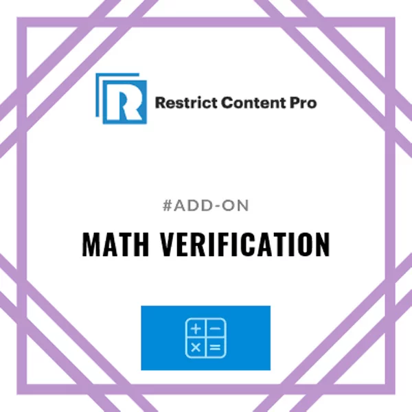 Restrict Content Pro Math Verification