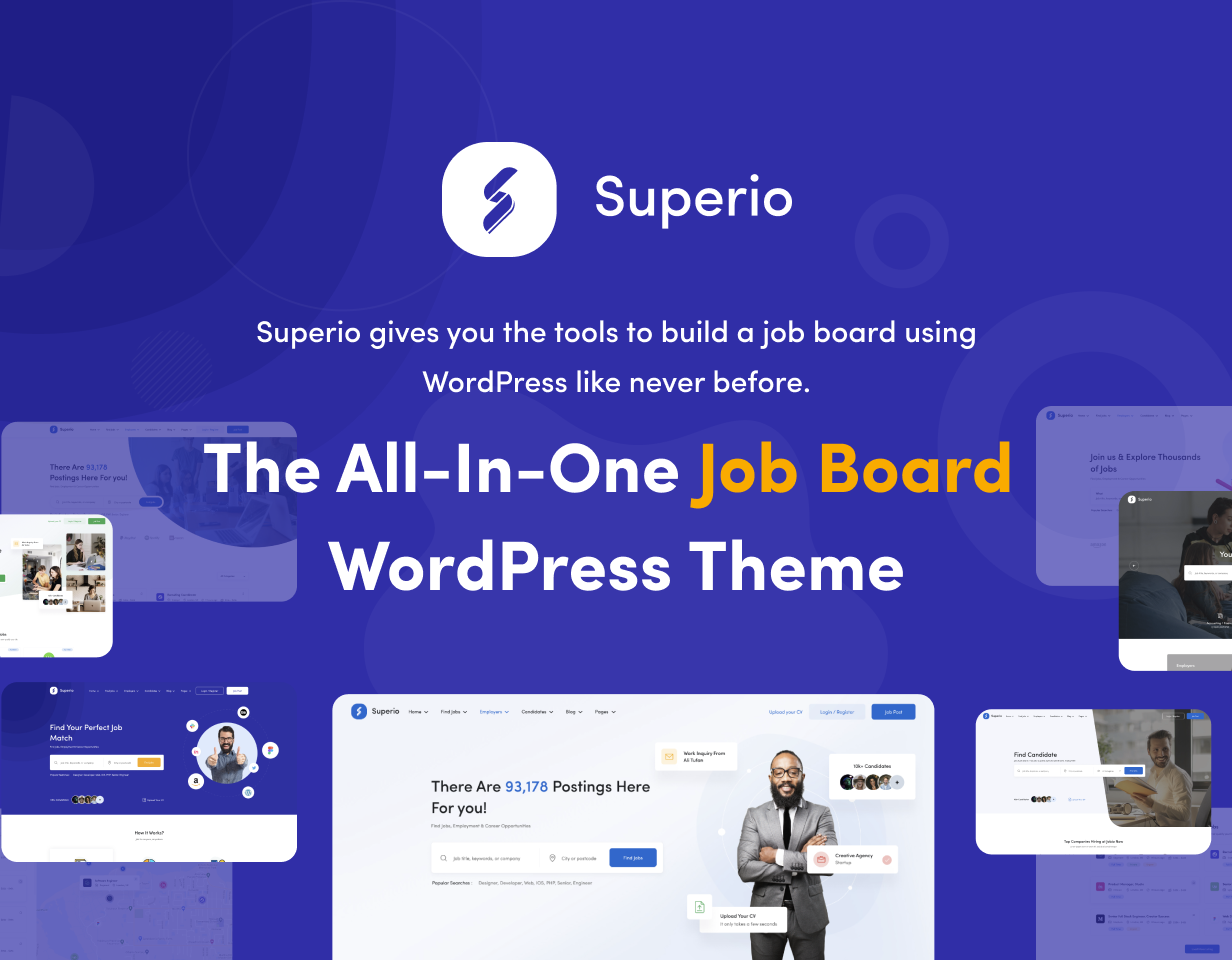 SUPERIO - JOB BOARD WORDPRESS THEME