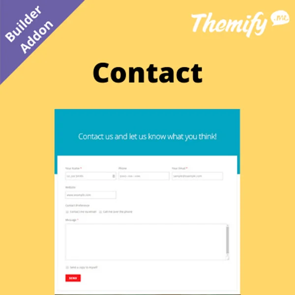 Themify Builder Contact Addon