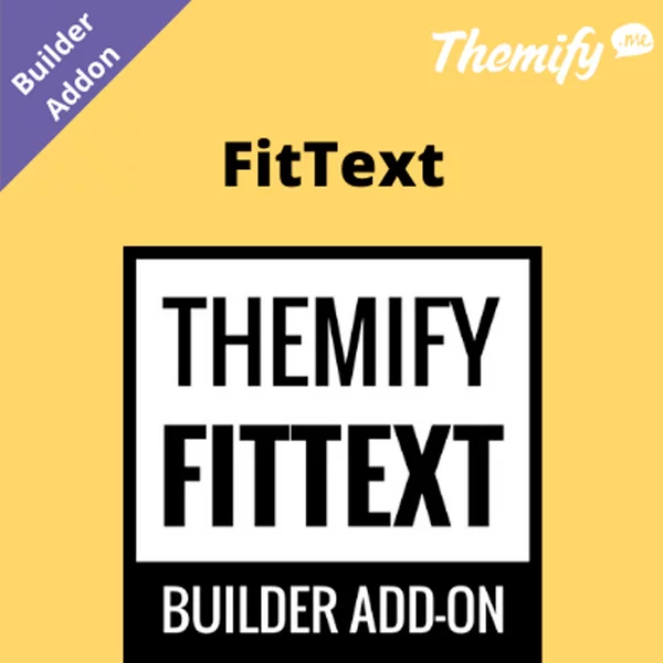 Themify Builder FitText Addon