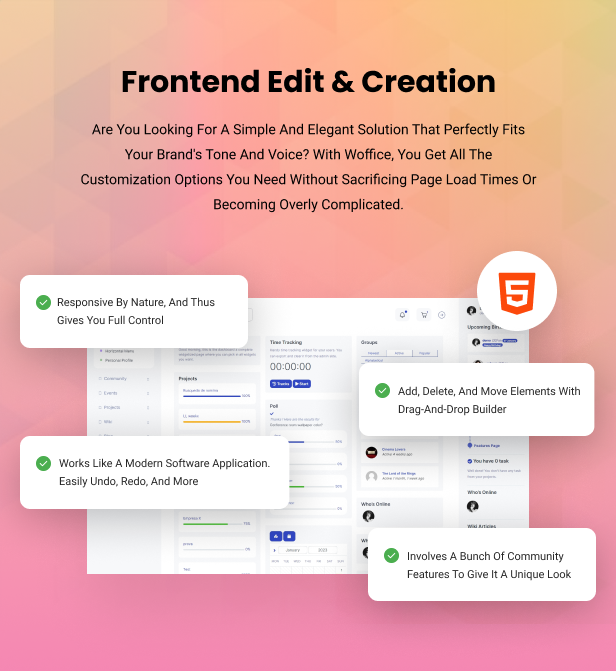 WOFFICE - INTRANET, EXTRANET AND PROJECT MANAGEMENT WORDPRESS THEME