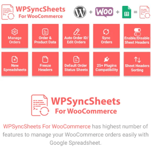 WooCommerce Google Spreadsheet Addon