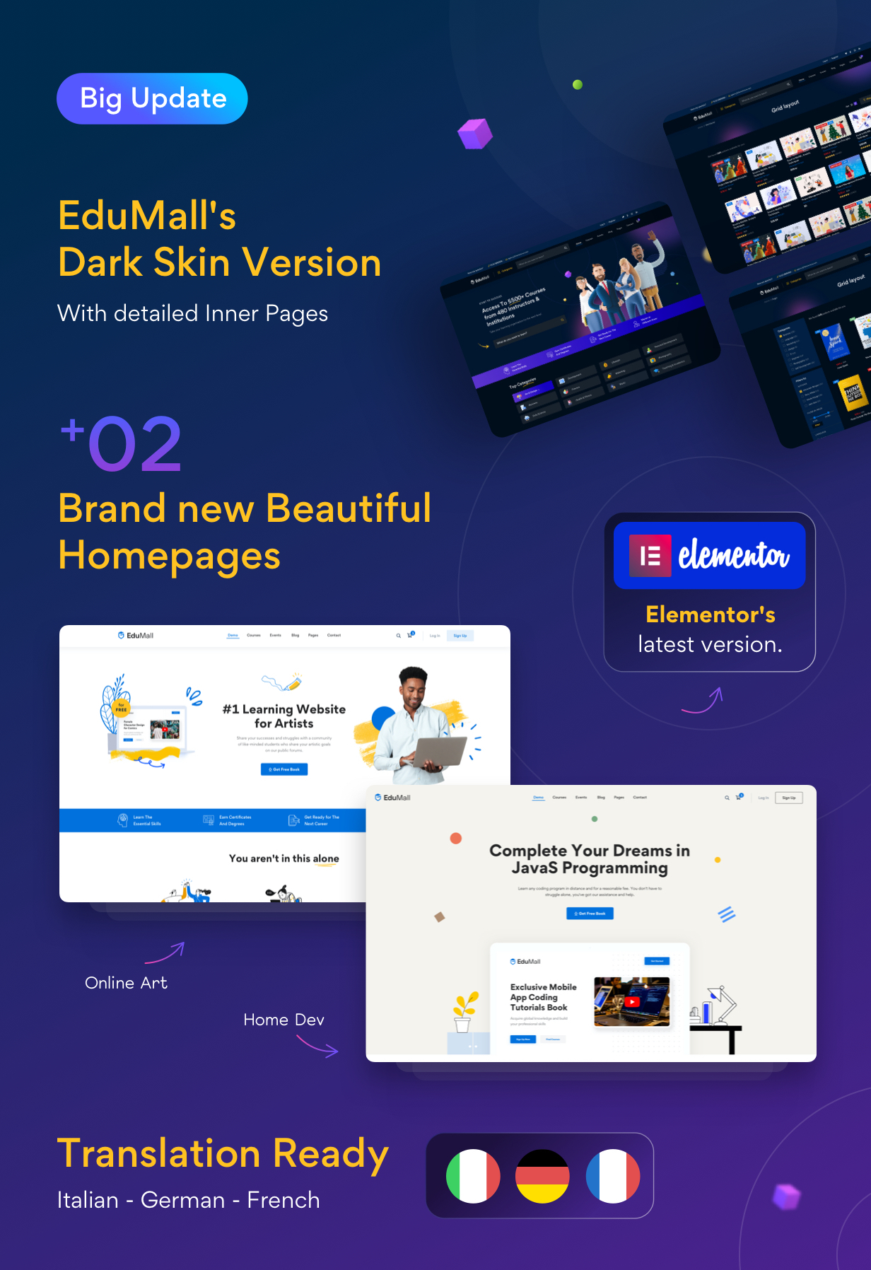 TẢI MIỄN PHÍ EDUMALL - PROFESSIONAL LMS EDUCATION CENTER WORDPRESS THEME