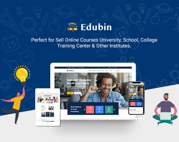 TẢI MIỄN PHÍ EDUBIN - BEST EDUCATION WORDPRESS THEME