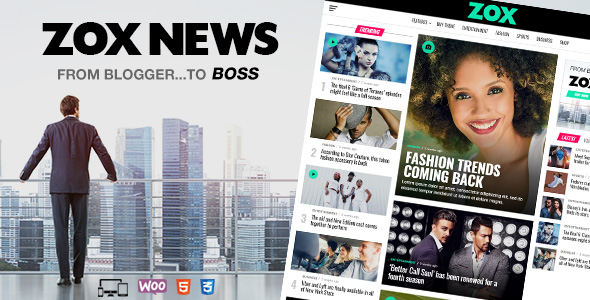 TẢI MIỄN PHÍ ZOX NEWS - PROFESSIONAL WORDPRESS NEWS &AMP; MAGAZINE THEME