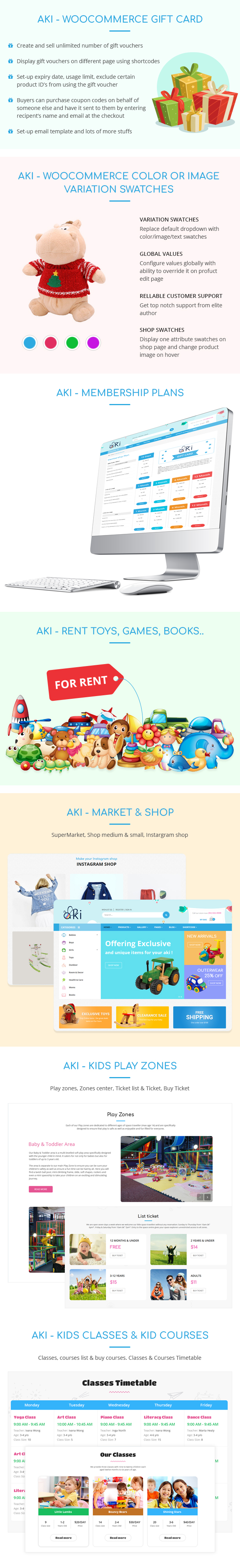 TẢI MIỄN PHÍ AKI - MULTIPURPOSE KIDS WORDPRESS THEME